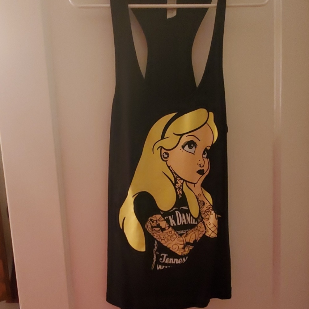 Alice in Wonderland Jack Daniel's tank top